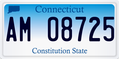 CT license plate AM08725
