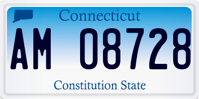 CT license plate AM08728