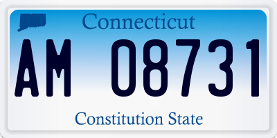 CT license plate AM08731