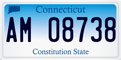 CT license plate AM08738