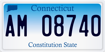 CT license plate AM08740