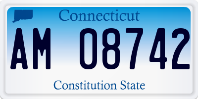 CT license plate AM08742
