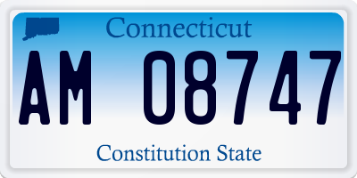 CT license plate AM08747