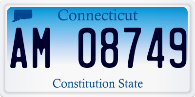 CT license plate AM08749