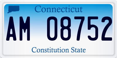 CT license plate AM08752