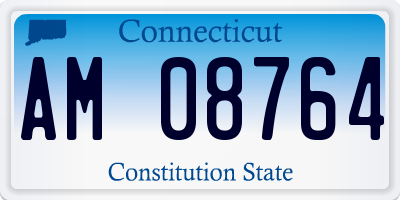 CT license plate AM08764
