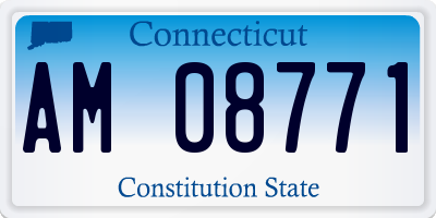 CT license plate AM08771