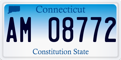 CT license plate AM08772
