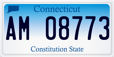 CT license plate AM08773