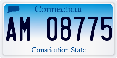 CT license plate AM08775