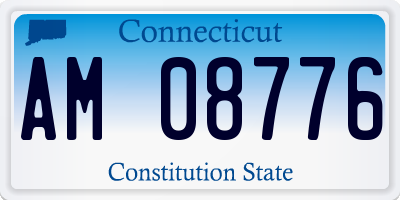 CT license plate AM08776