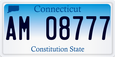 CT license plate AM08777