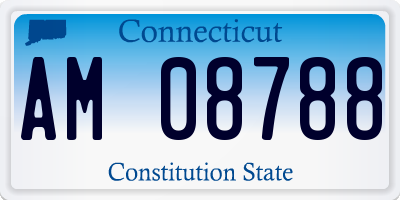 CT license plate AM08788
