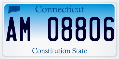 CT license plate AM08806