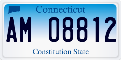 CT license plate AM08812