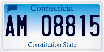 CT license plate AM08815