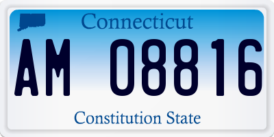 CT license plate AM08816