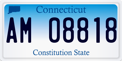 CT license plate AM08818