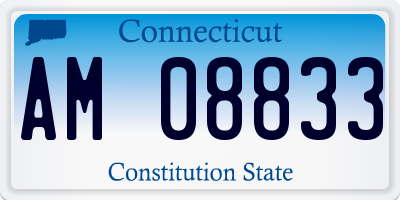 CT license plate AM08833