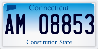 CT license plate AM08853