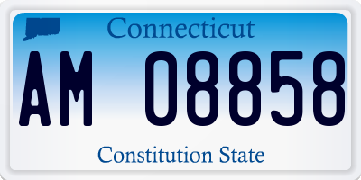 CT license plate AM08858