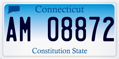 CT license plate AM08872
