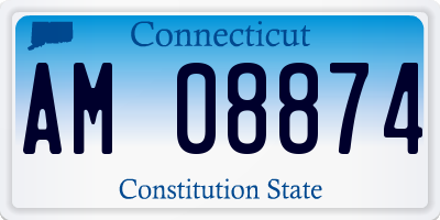 CT license plate AM08874