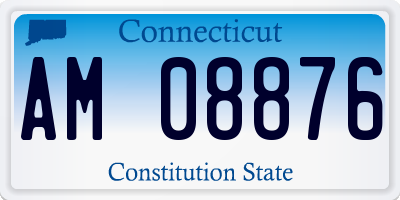 CT license plate AM08876