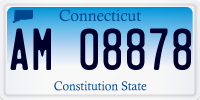 CT license plate AM08878