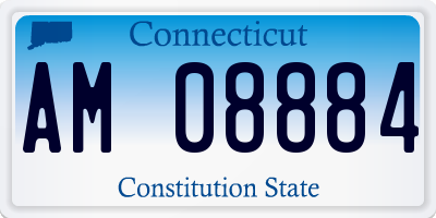 CT license plate AM08884