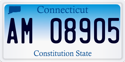 CT license plate AM08905