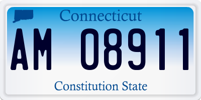 CT license plate AM08911