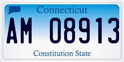 CT license plate AM08913