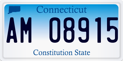 CT license plate AM08915