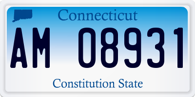 CT license plate AM08931