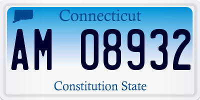 CT license plate AM08932