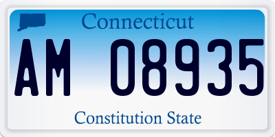 CT license plate AM08935