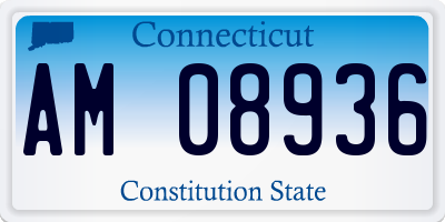 CT license plate AM08936