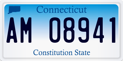 CT license plate AM08941