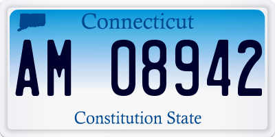 CT license plate AM08942