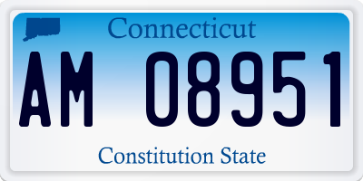 CT license plate AM08951