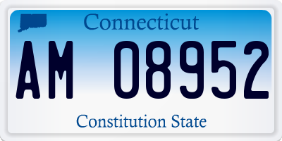 CT license plate AM08952
