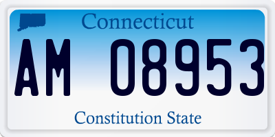 CT license plate AM08953