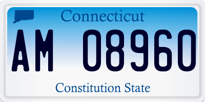 CT license plate AM08960
