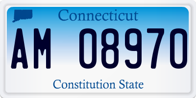CT license plate AM08970