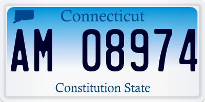 CT license plate AM08974