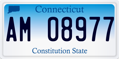 CT license plate AM08977