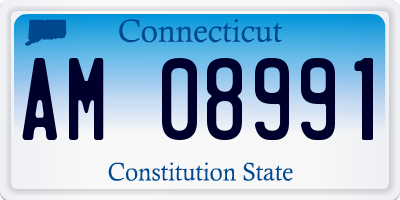 CT license plate AM08991