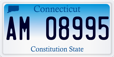 CT license plate AM08995