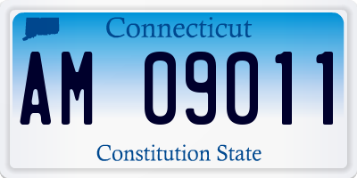 CT license plate AM09011
